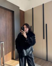 kısa boy kürk siyah