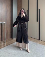 fox kaşmir tek düğme acı kahve