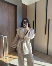 belden bağlamalı buklet yelek taş