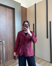 nubuk ceket bordo