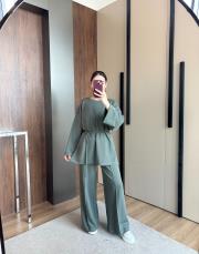 ipli oysho kumaş haki