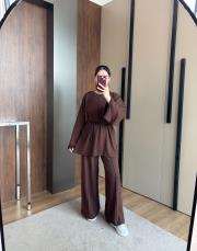 ipli oysho kumaş kahve