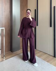 ipli oysho kumaş bordo