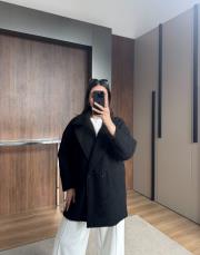 buklet blazzer ceket siyah