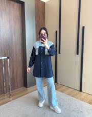 oysho kot takım lacivert