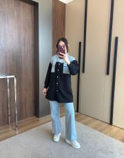 oysho kot takım siyah