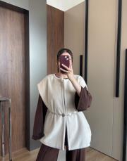 taşlı kaşmir yelek taş