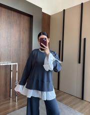 gömlekli oysho antrasit 2