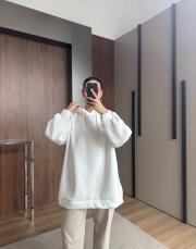 3 iplik sweat shirt beyaz